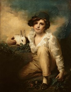 Gutt og kanin, ca. 1814